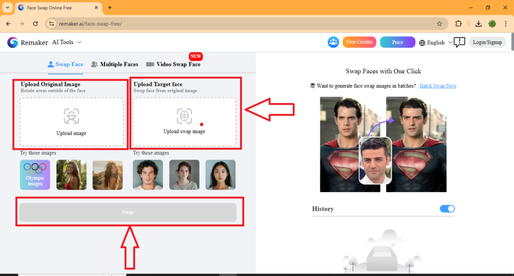 Remaker ai Face Swap free