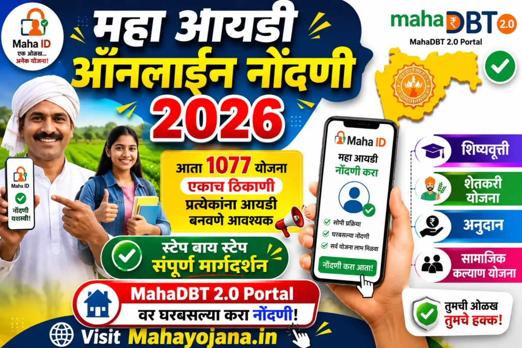 Maha ID Online Registration 2026 महा आयडी ऑनलाईन नोंदणी