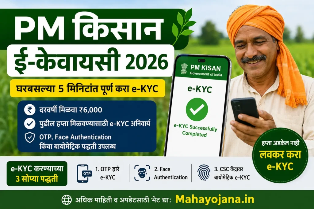 pm kisan E kyc 2026