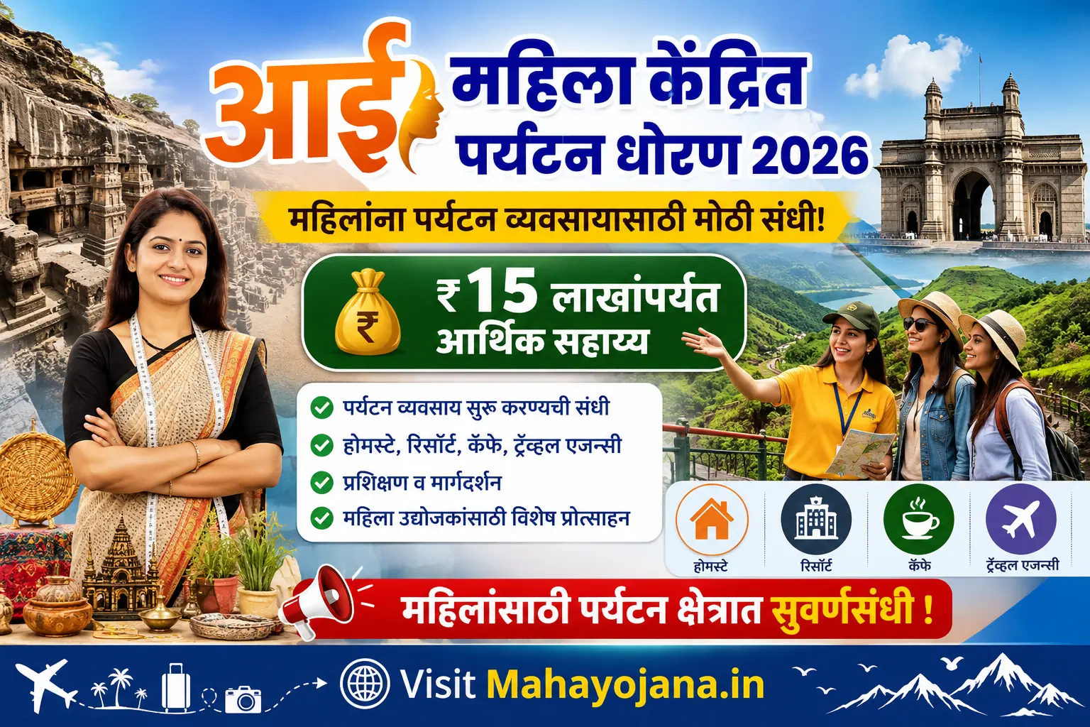 आई महिला केंद्रित पर्यटन धोरण 2026 AAI tourism Loan