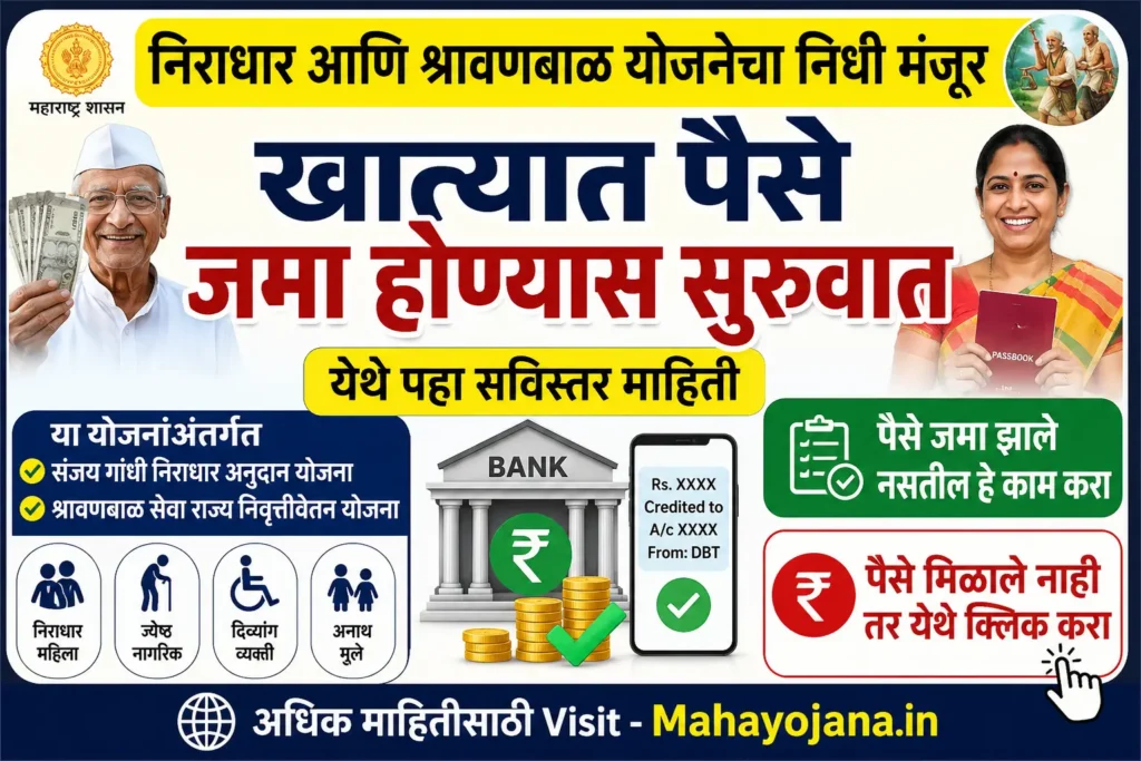 Sanjay Gandhi Niradhar Yojana निराधार आणि श्रावणबाळ योजनेचा